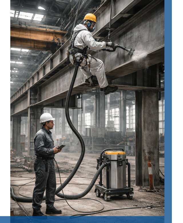 Обеспыливание конструкций в цехе в Солнечногорске от 4371 р. | ВЫСОТНИК-Слн