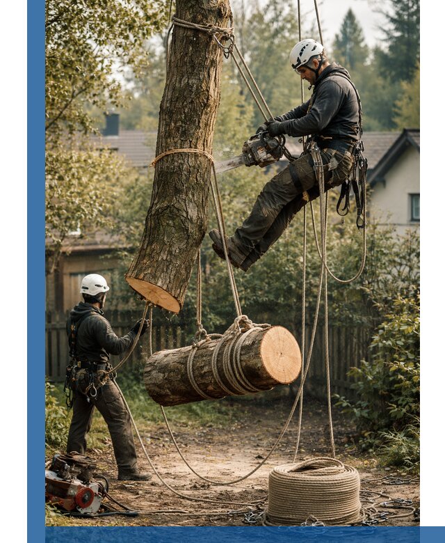 Валка деревьев частями в Солнечногорске, безопасно и аккуратно