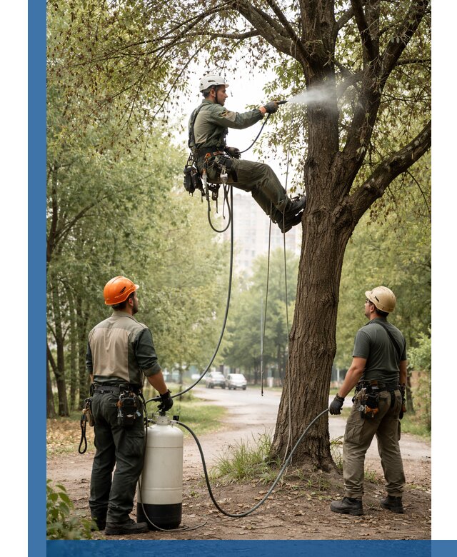 Обработка деревьев от вредителей в Солнечногорске профессиональная защита