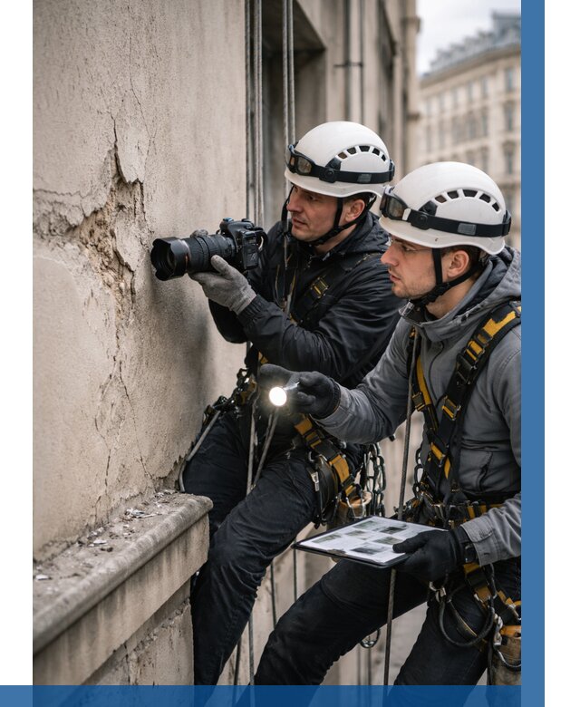 Фотофиксация дефектов фасада в Солнечногорске от 4684 р. | ВЫСОТНИК-Слн