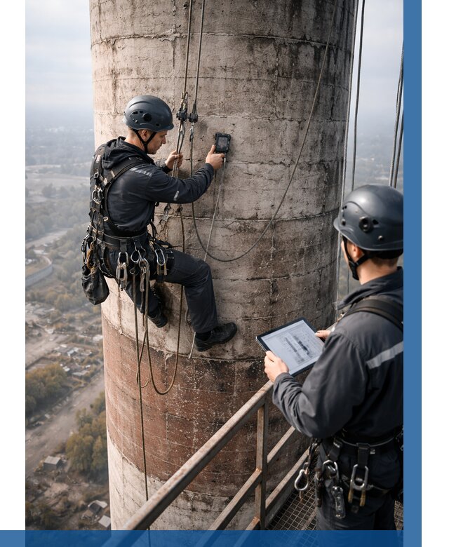 Обследование дымовой трубы в Солнечногорске от 8326 р. | ВЫСОТНИК-Слн