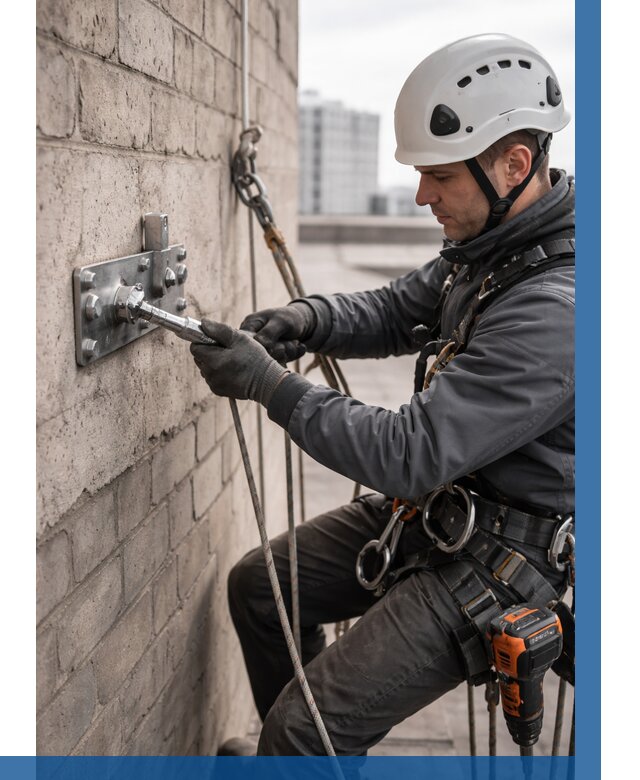 Установка анкерных точек в Солнечногорске от 3643 р. | ВЫСОТНИК-Слн