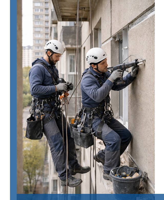 Промышленные альпинисты высотные работы и монтаж в Солнечногорске